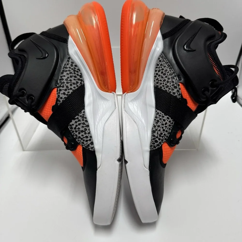 Nike Air Force 270 Safari Black Hyper Crimson Orange AH6772-004 Men's size 9